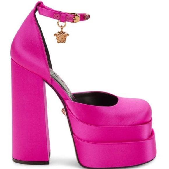 Versace Shoes - 🌺VERSACE🌺 Medusa Platform Sandals Fushia/Pino Size: 38